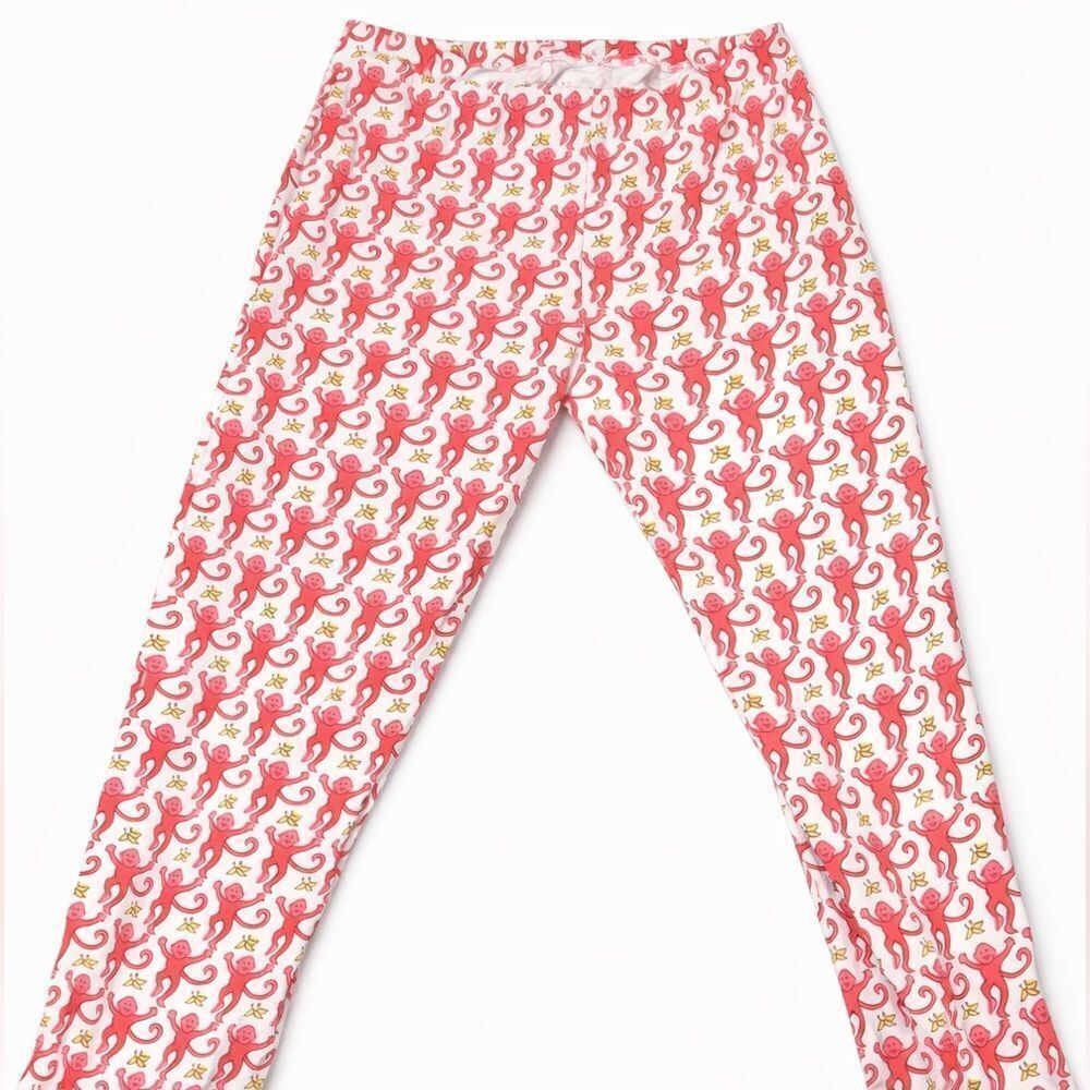 Roller Rabbit Red and White Patterned Pajama Bottoms